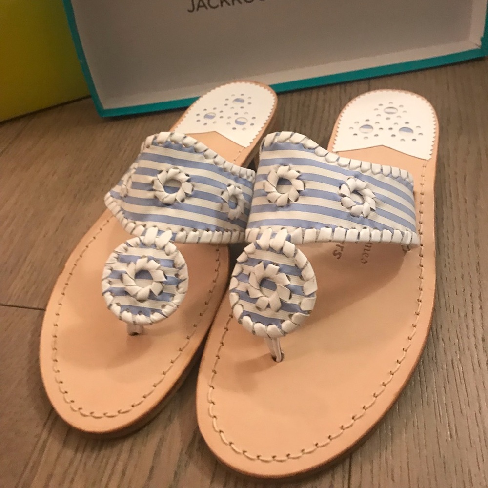 NEW Draper James x Jack Rogers Stripe Sandal